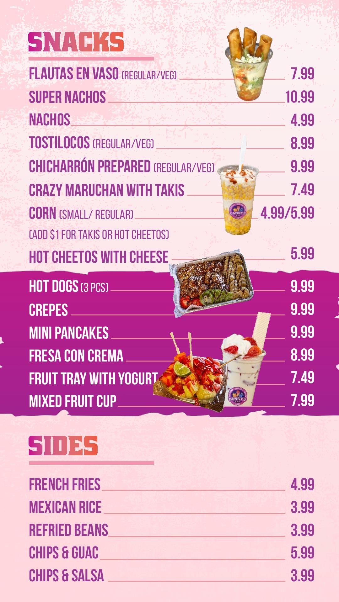 Menu Page 3